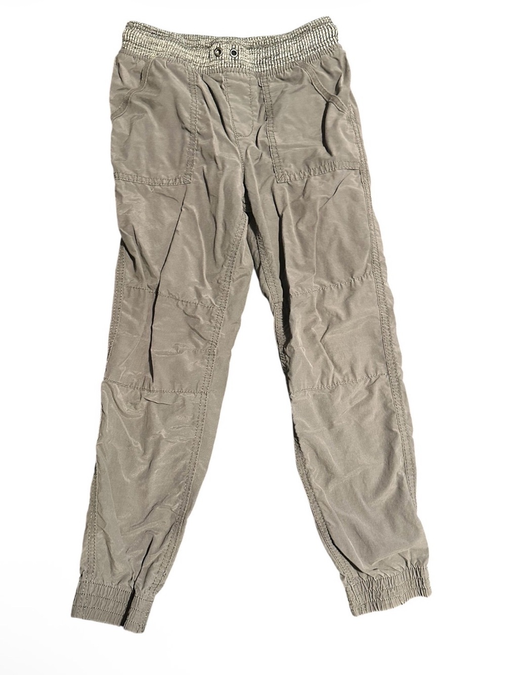 Sonoma Gray Elastic-Waist Jogger Pants
